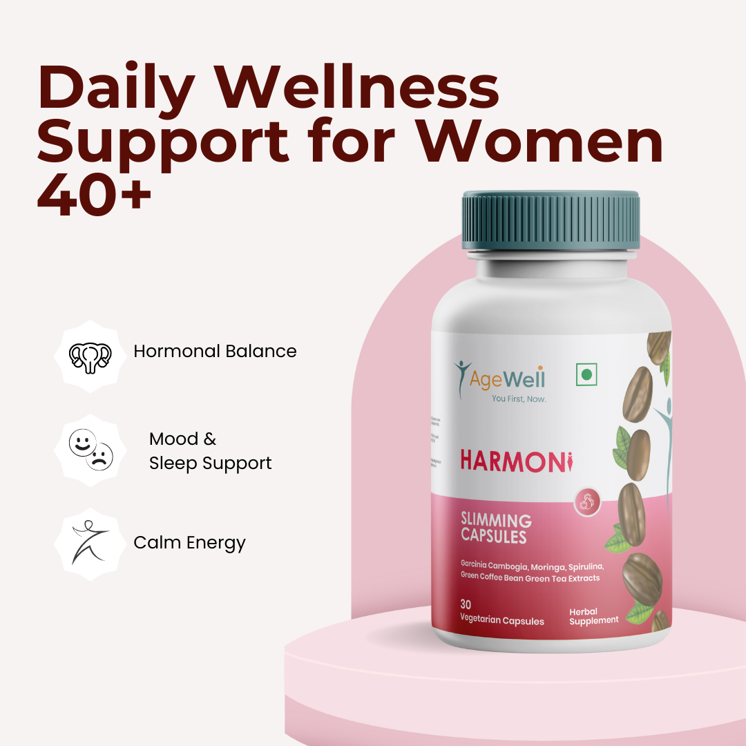 HARMONi Slimming Capsules | Herbal Blend with Garcinia, Moringa, Spirulina, Green Tea & Green Coffee | Vegetarian Capsules | Daily Wellness Support | 30 Capsules